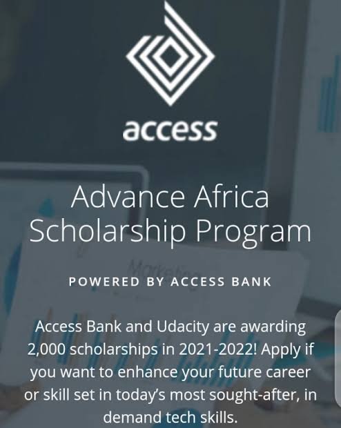 Udacity/Access Bank Advance Africa Scholarship Program 2021/2022